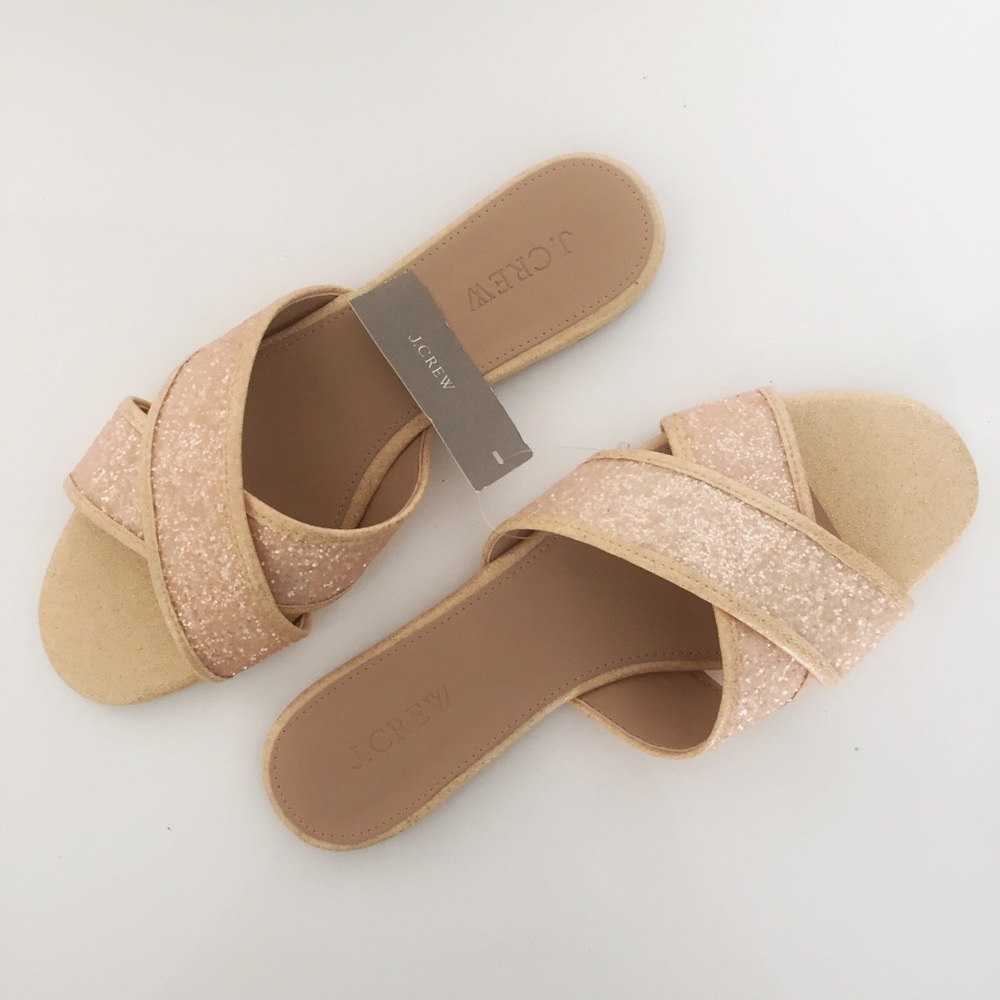 J.Crew Glitter Sandals US 7.5 Elegant Classic